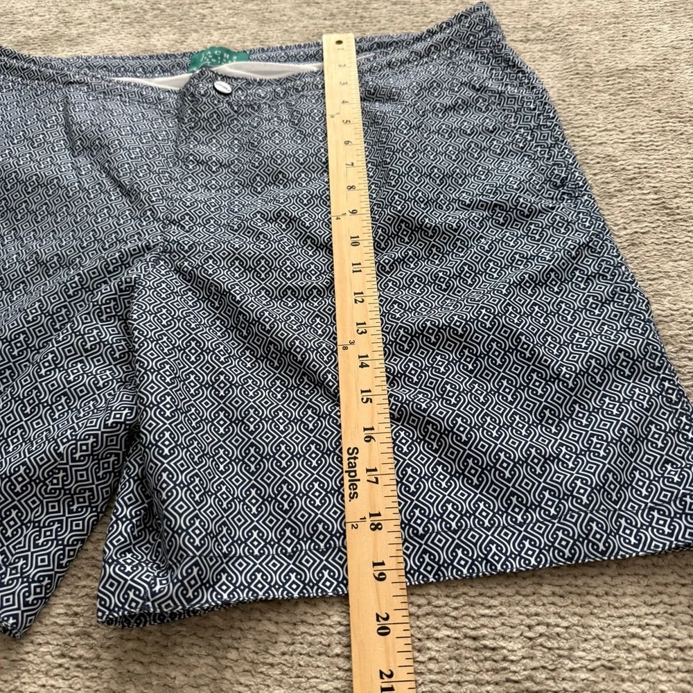 Jachs NY Swim‎ Navy Geometric Print Swim Trunks XL Mesh Lined